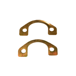 2x Fermi Piastrina Di Sicurezza Marmitta Silenziatore per Fiat 500 e 126 - 650cc