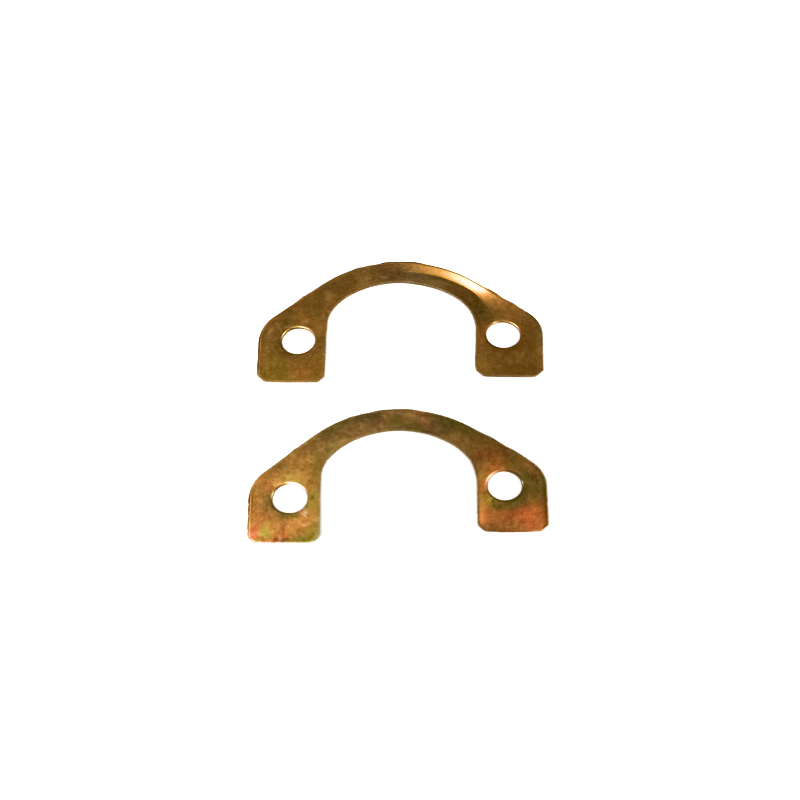 2x Fermi Piastrina Di Sicurezza Marmitta Silenziatore per Fiat 500 e 126 - 650cc