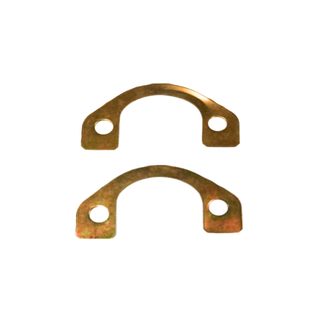 2x Fermi Piastrina Di Sicurezza Marmitta Silenziatore per Fiat 500 e 126 - 650cc