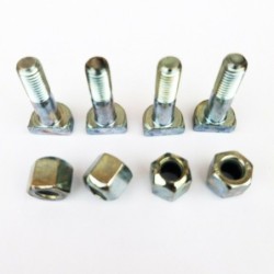 4 Viti Con Dadi Per Fissaggio Marmitta Silenziatore per Fiat 500 e 126 - 650cc