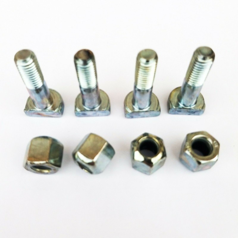 4 Viti Con Dadi Per Fissaggio Marmitta Silenziatore per Fiat 500 e 126 - 650cc