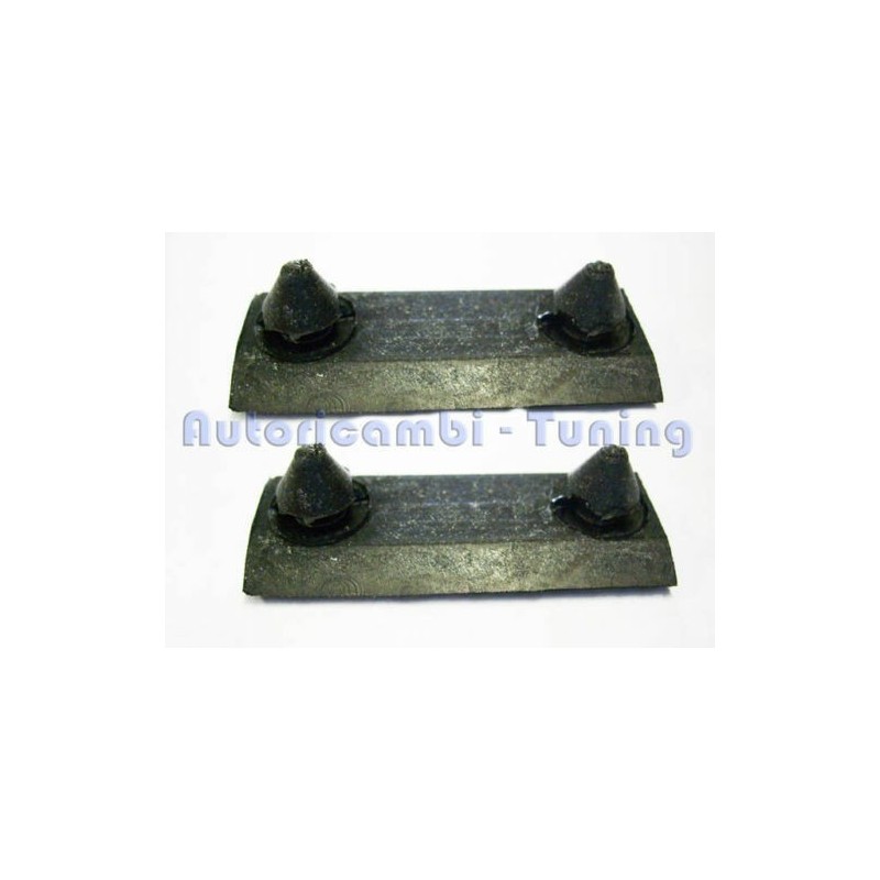 Coppia Gommini Piatto Ganasce Posteriori Leva Freno a Mano per FIAT 500 F L R
