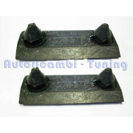 Coppia Gommini Piatto Ganasce Posteriori Leva Freno a Mano per FIAT 500 F L R