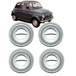 4x Cerchio Ruota in Ferro per FIAT 500 F L
