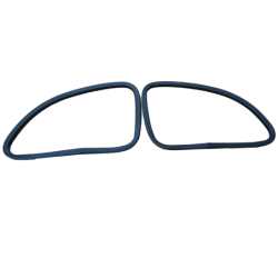 Coppia Guarnizioni Sagomate per Vetri Fissi Posteriori di Fiat 500 F L R D