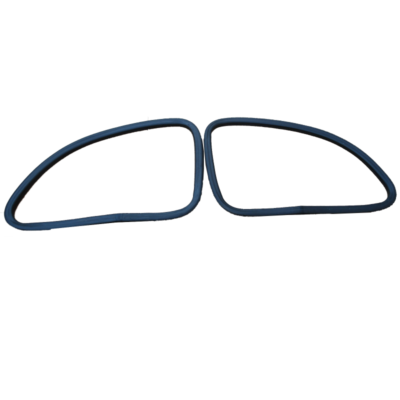 Coppia Guarnizioni Sagomate per Vetri Fissi Posteriori di Fiat 500 F L R D