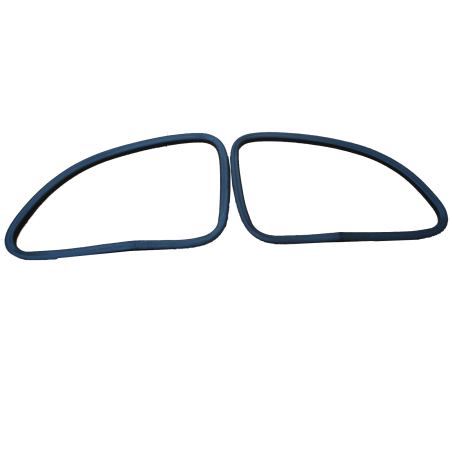 Coppia Guarnizioni Sagomate per Vetri Fissi Posteriori di Fiat 500 F L R D