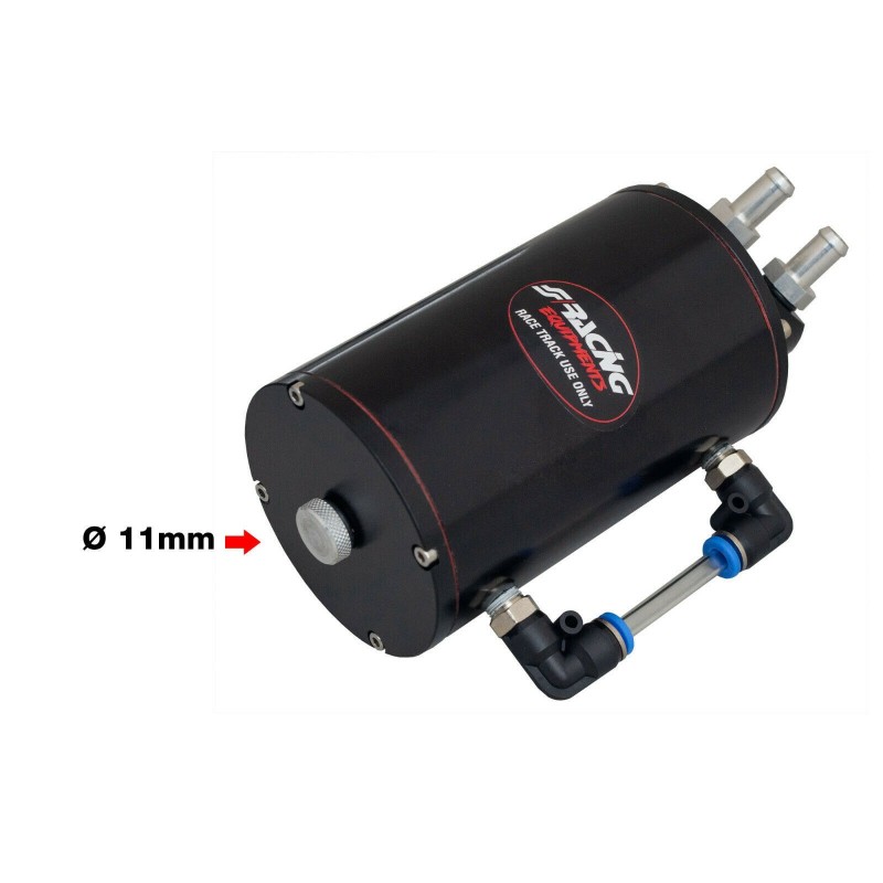 Serbatoio Recupero Olio e Vapori Motore Nero da 350cc applicabile su FIAT 500 e FIAT 126