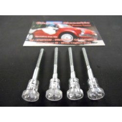 4x Vite Lunga Testa In Plastica Bianca per Fanaleria Auto D' Epoca FIAT 126 127 128