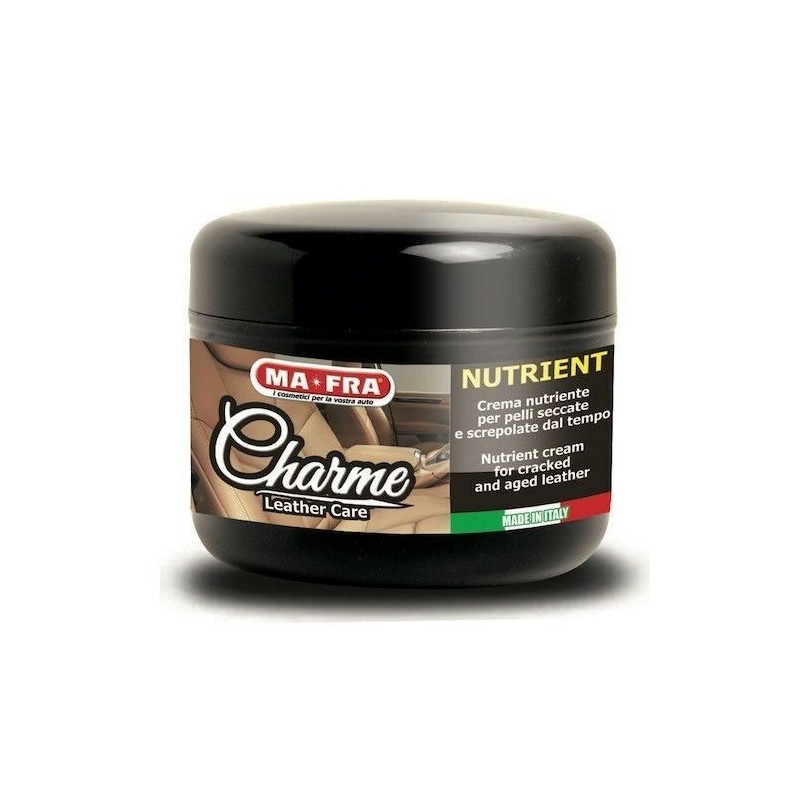 Mafra Charme Crema Auto per Sedili in Pelle Rinnova Protegge Deterge Interni