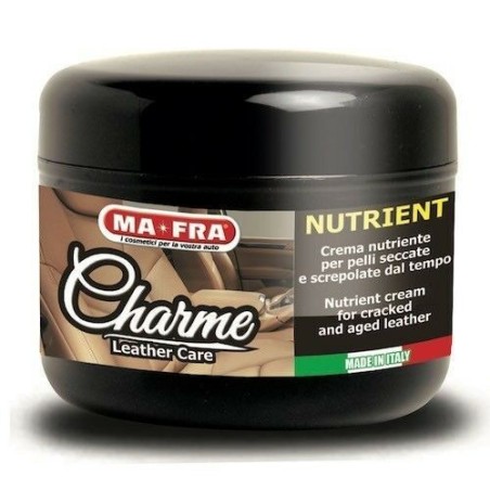 Mafra Charme Crema Auto per Sedili in Pelle Rinnova Protegge Deterge Interni