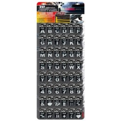 Lettere - Numeri - Simboli Adesivi in Plastica Cromata ABS 28mm A SCELTA