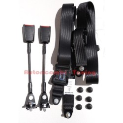 Cinture di Sicurezza Statiche Nere per FIAT 500 F L R