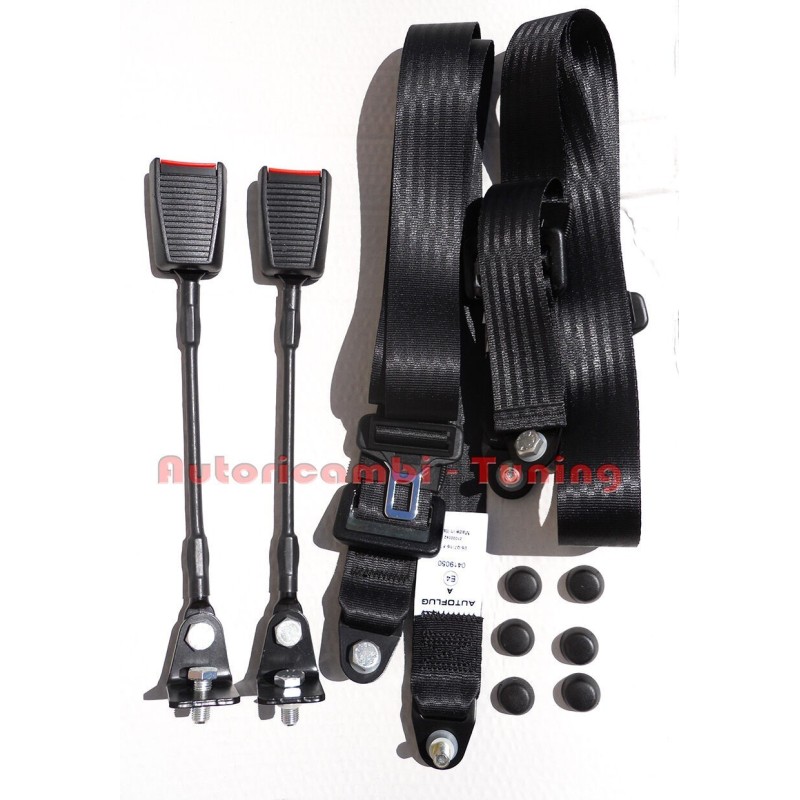 Cinture di Sicurezza Statiche Nere per FIAT 500 F L R