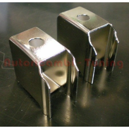 2 Distanziali Cromati Paraurti Anteriori/Posteriori per FIAT 500 F L R