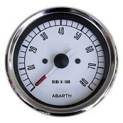 Strumento Contagiri FIAT 500 e FIAT 126 Epoca Fondo Bianco Numeri Neri