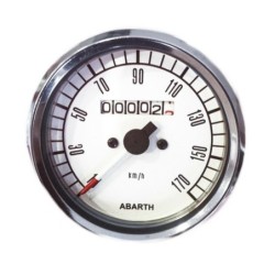 Strumento Contachilometri ContaKM Fiat 500 126 Epoca Fondo Bianco Numeri Neri