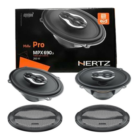 Hertz MPX 690.3 Linea Mille Pro Coppia Casse Coassiali Ovali 3 Vie 3 Way 260W