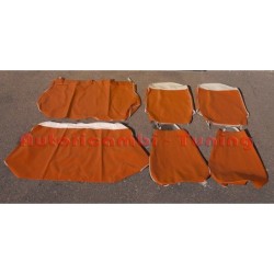 Fodere Complete Copri Sedili in Similpelle color OCRA per FIAT 500 F - Qualità ASI