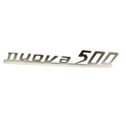 Stemma Scritta Posteriore in metallo " nuova 500 " per FIAT 500 D F