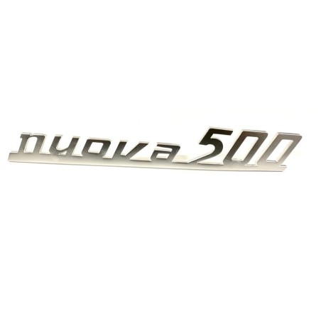 Stemma Scritta Posteriore in metallo " nuova 500 " per FIAT 500 D F