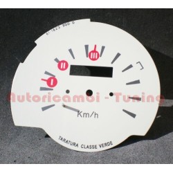 Quadrante Fondo In Metallo Per Cruscotto Per Fiat 500 F R 120km/h Quadrante Fondo Metallo Per Cruscotto Per Fiat 500 F R 120km/h