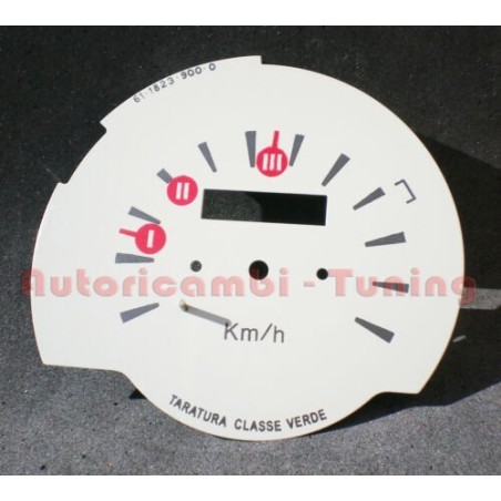 Quadrante Fondo In Metallo Per Cruscotto Per Fiat 500 F R 120km/h Quadrante Fondo Metallo Per Cruscotto Per Fiat 500 F R 120km/h
