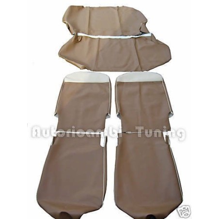 Fodere Complete Copri Sedili in Vipla color Nocciola per FIAT 500 F - Qualità ASI