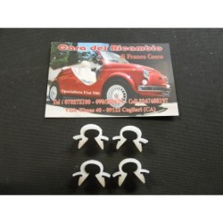 4x Molletta Graffetta per Astina Serratura Porta FIAT 500 F L R