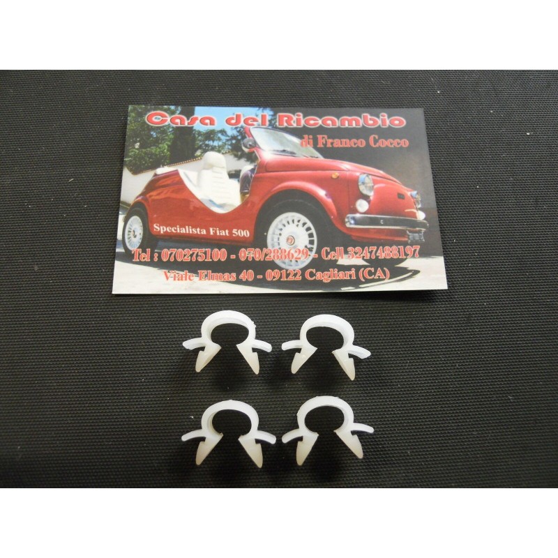 4x Molletta Graffetta per Astina Serratura Porta FIAT 500 F L R