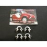 4x Molletta Graffetta per Astina Serratura Porta FIAT 500 F L R