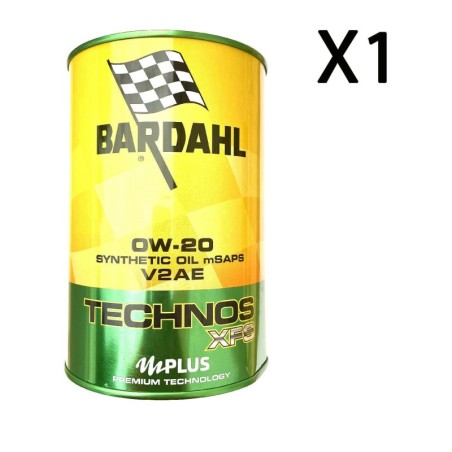 1 Litro - Olio Motore Auto Bardahl Technos XFS 0W20 V2AE