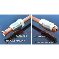 Tubo Freno in Rame Ø 5 o 6 mm - Realizzato su misura con raccordi al metro