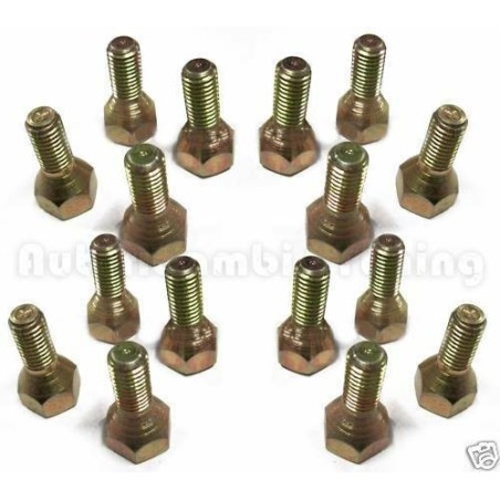 16 Viti Bulloni Conici Fissaggio Ruota per FIAT 500 R e FIAT 126