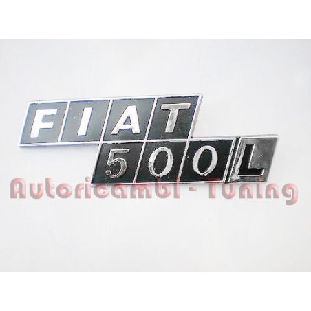 Fregio Posteriore Scritta " FIAT 500 L " per FIAT 500 F R in Plastica Cromata