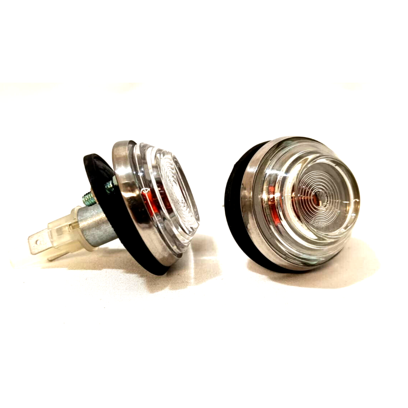 Coppia Frecce Lucciole Laterali Bianche per FIAT 500 F L R