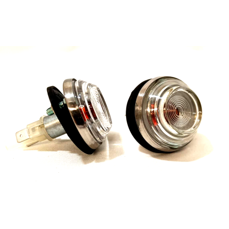 Coppia Frecce Lucciole Laterali Bianche per FIAT 500 F L R