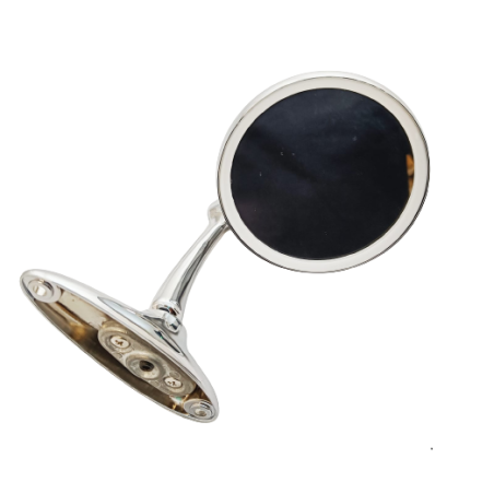 Specchietto a Goccia Acciaio Cromato Fissaggio a Vite per FIAT 500 F L R