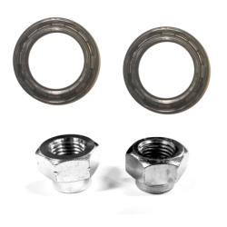 Kit Paraoli Mozzo + 2 Dadi Fuselli per FIAT 500 F L R e FIAT 126 1^ Serie