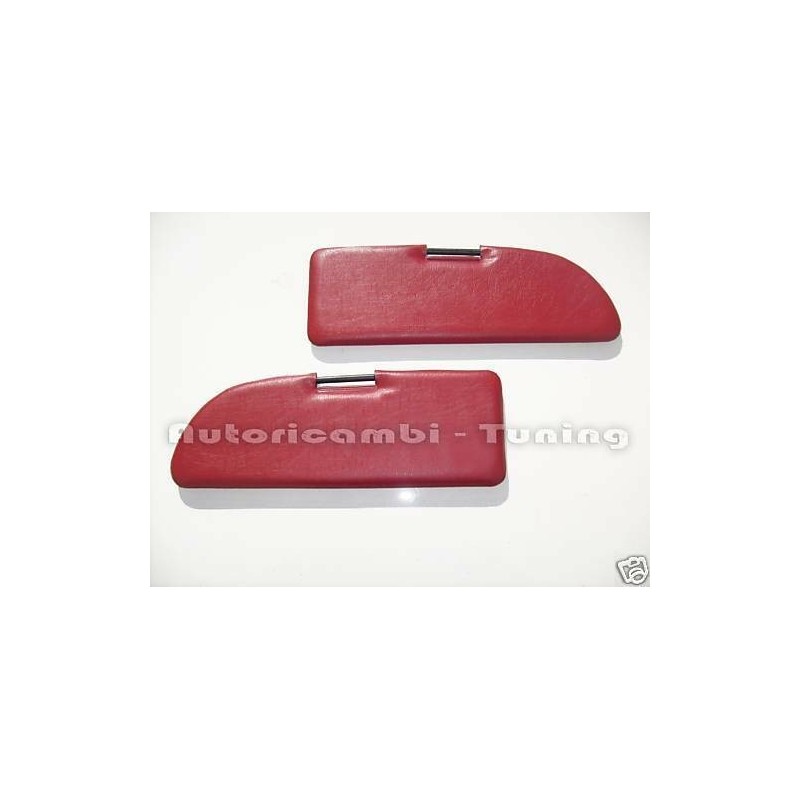 Coppia Pantine Alette Parasole per FIAT 500 F L R - Colore Rosso