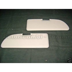 Coppia Pantine Alette Parasole per FIAT 500 F L R - Colore Bianco