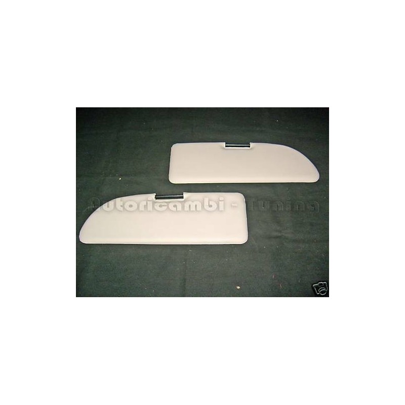 Coppia Pantine Alette Parasole per FIAT 500 F L R - Colore Bianco