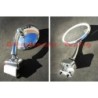 Specchietto Specchio Cromato Rotondo per FIAT 500 F L R - Fissaggio a Morsetto
