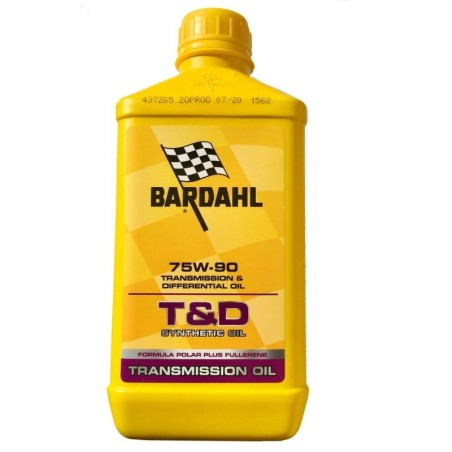 BARDHAL T&D SYNTHETIC 75W90 Olio Cambio Differenziale Trasmissione GL4 GL5