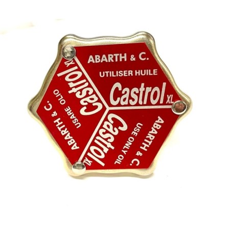 Tappo Olio Motore Castrol per Coperchio Punterie ABARTH per FIAT 500 126