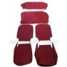 Fodere Complete Copri Sedili in Similpelle Bordeaux per FIAT 500 L - Qualità ASI