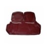Fodere Complete Copri Sedili in Similpelle Bordeaux per FIAT 500 R - Qualità ASI