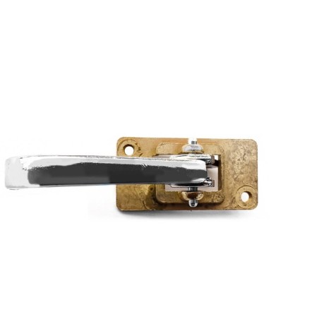 Leva Maniglia Cromata Apri Porta Interna per Fiat 500 L R 126 Alta Qualita