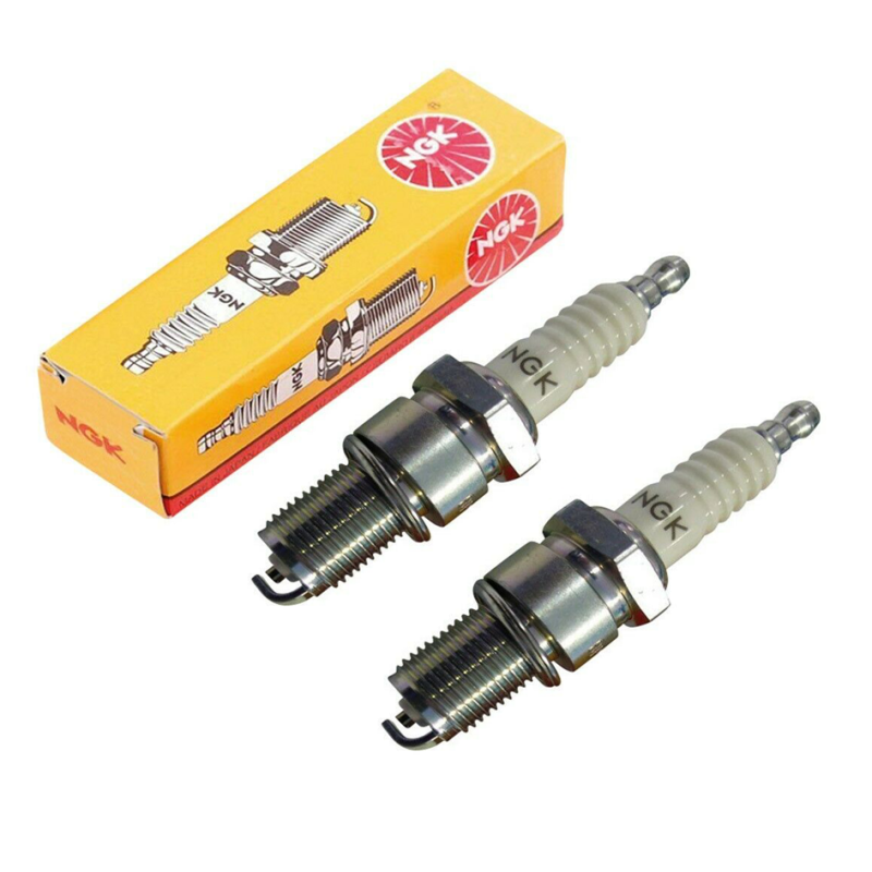 Coppia Candele Accensione NGK BPR7HS per FIAT 126 con Resistore Anti-disturbo