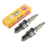 Coppia Candele Accensione NGK BPR7HS per FIAT 126 con Resistore Anti-disturbo